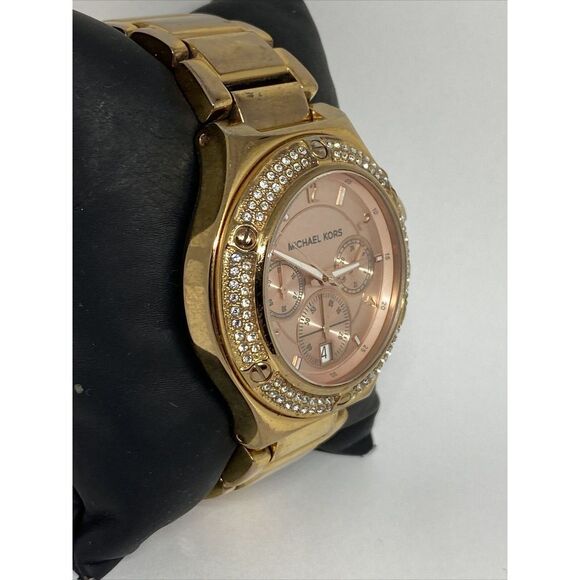 Michael Kors MK5450 Women's Stainless Steel Analog Gold Dial Genuine Watch MP701 - Picture 5 of 12